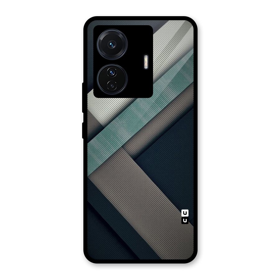 Dark Stripes Glass Back Case for Vivo T1 Pro