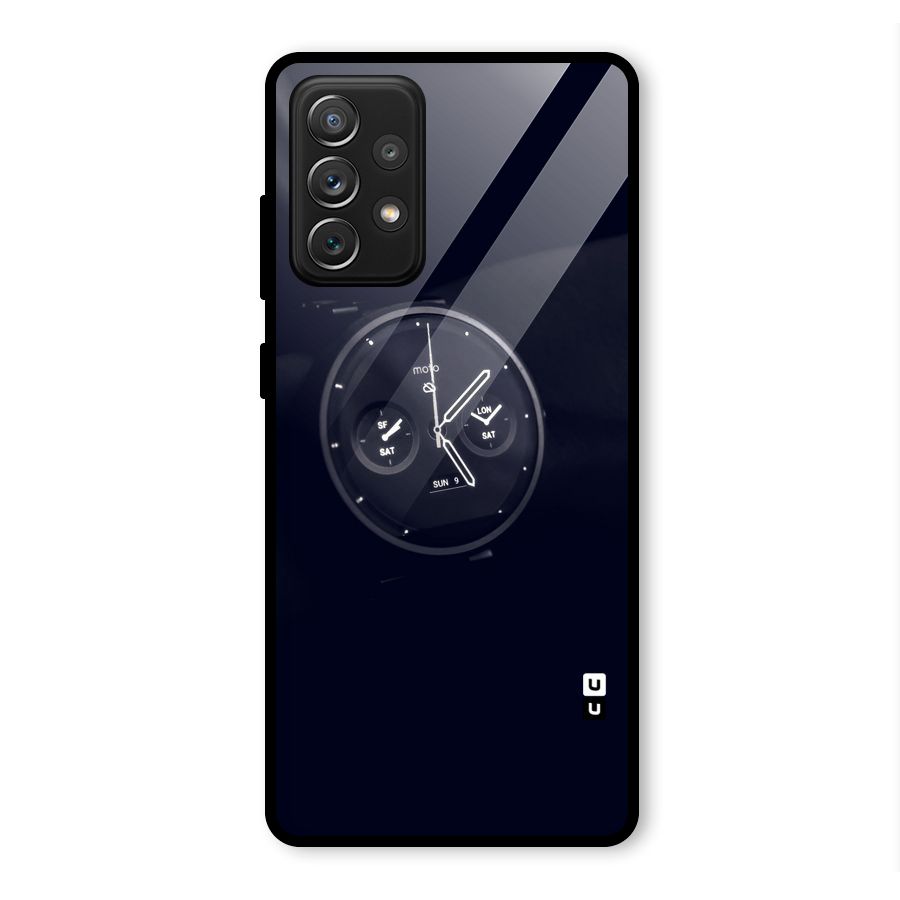 Dark Watch Glass Back Case for Galaxy A72