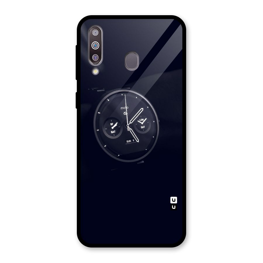 Dark Watch Glass Back Case for Galaxy M30