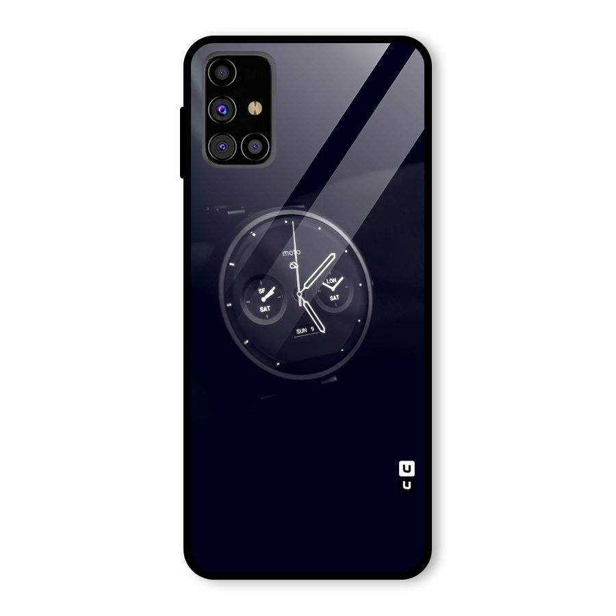 Dark Watch Glass Back Case for Galaxy M31s