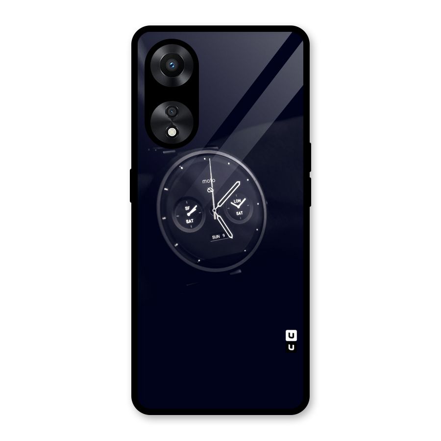Dark Watch Glass Back Case for Oppo A78