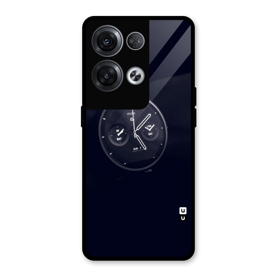 Dark Watch Glass Back Case for Oppo Reno8 Pro 5G