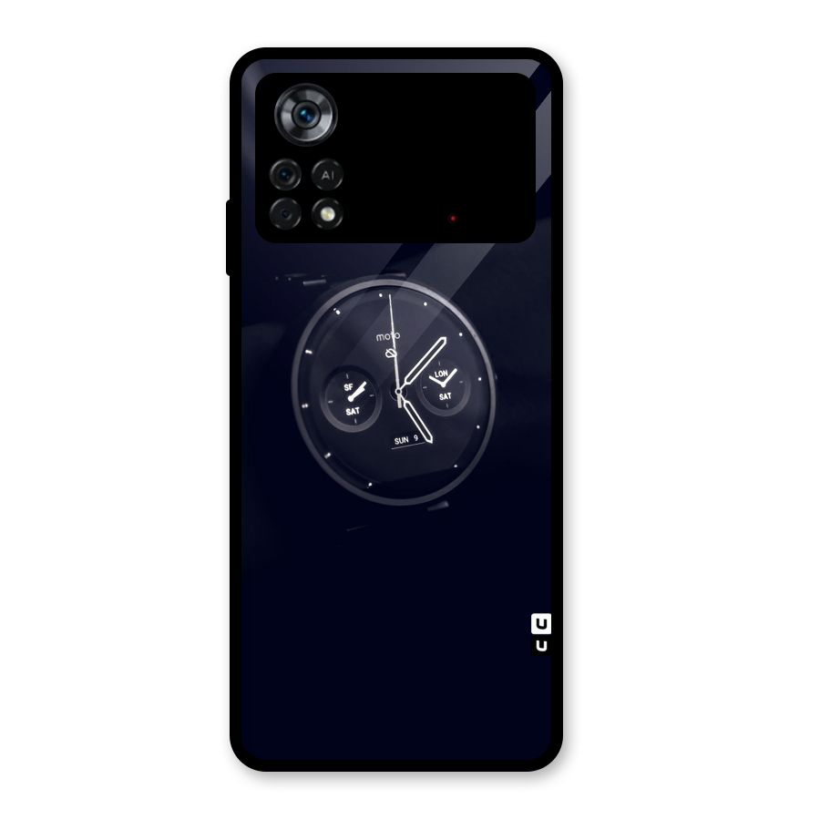 Dark Watch Glass Back Case for Poco X4 Pro 5G
