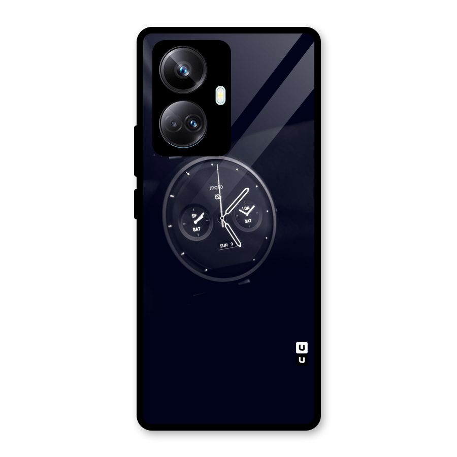 Dark Watch Glass Back Case for Realme 10 Pro Plus
