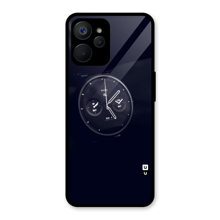 Dark Watch Glass Back Case for Realme 9i 5G
