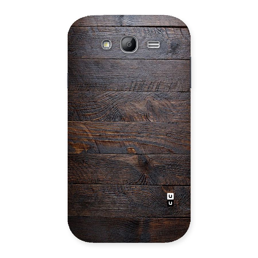 Dark Wood Printed Back Case for Galaxy Grand