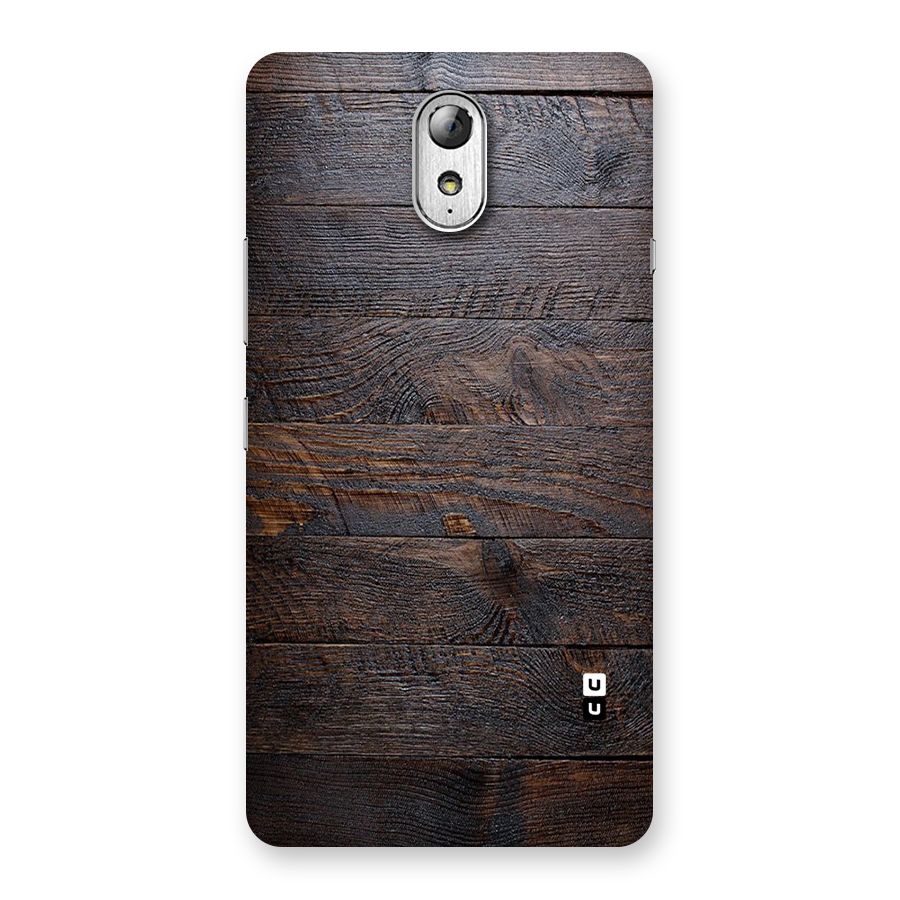 Dark Wood Printed Back Case for Lenovo Vibe P1M