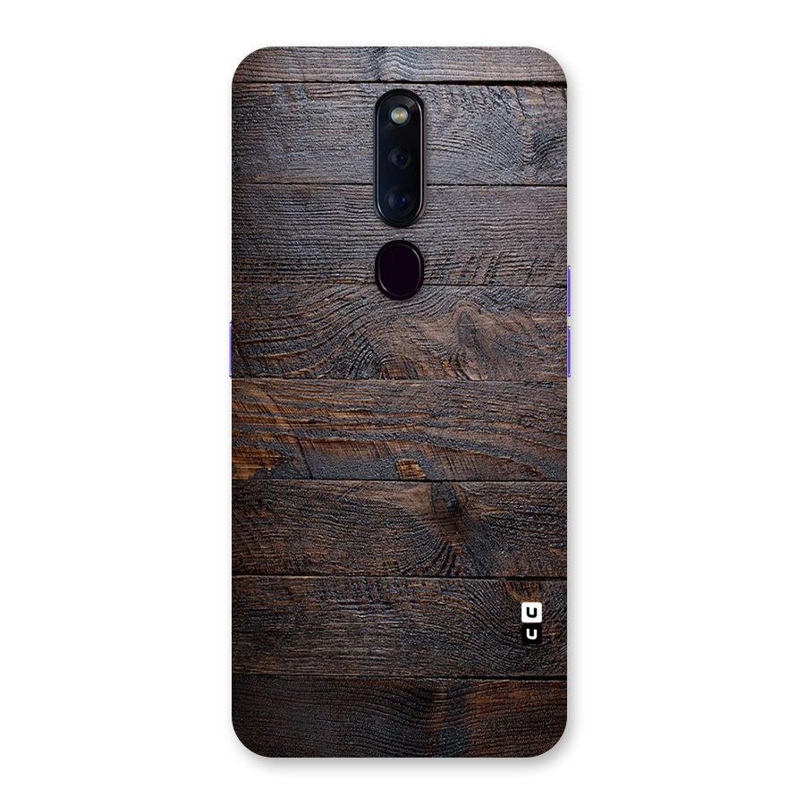 Dark Wood Printed Back Case for Oppo F11 Pro