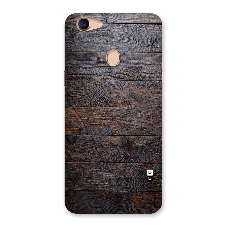 Dark Wood Printed Back Case for Oppo F5
