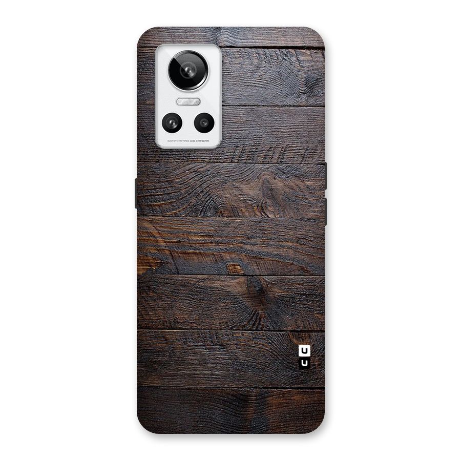 Dark Wood Printed Back Case for Realme GT Neo 3