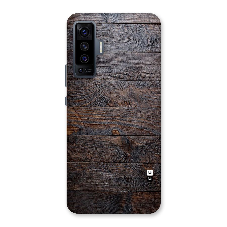 Dark Wood Printed Back Case for Vivo X50