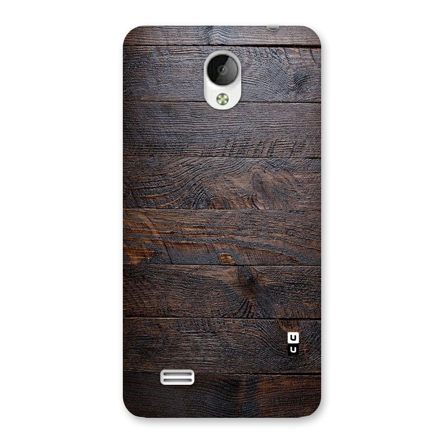 Dark Wood Printed Back Case for Vivo Y21