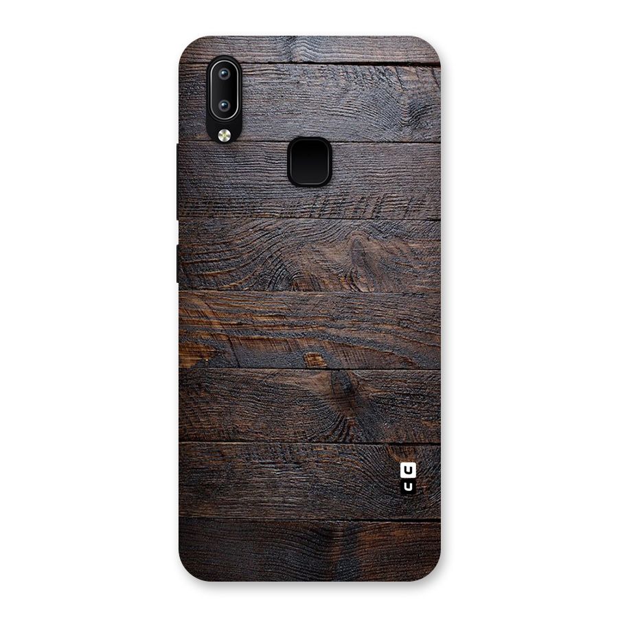 Dark Wood Printed Back Case for Vivo Y95