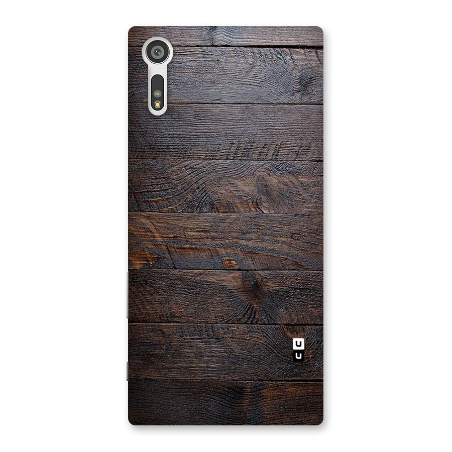 Dark Wood Printed Back Case for Xperia XZ