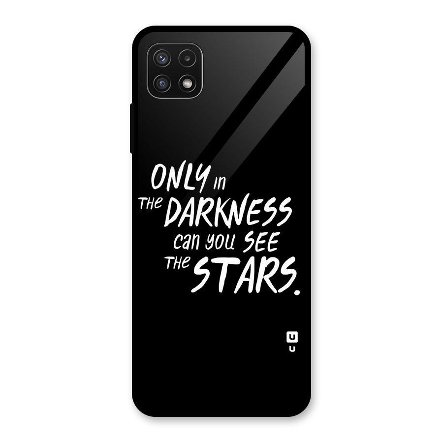 Darkness and the Stars Glass Back Case for Galaxy A22 5G