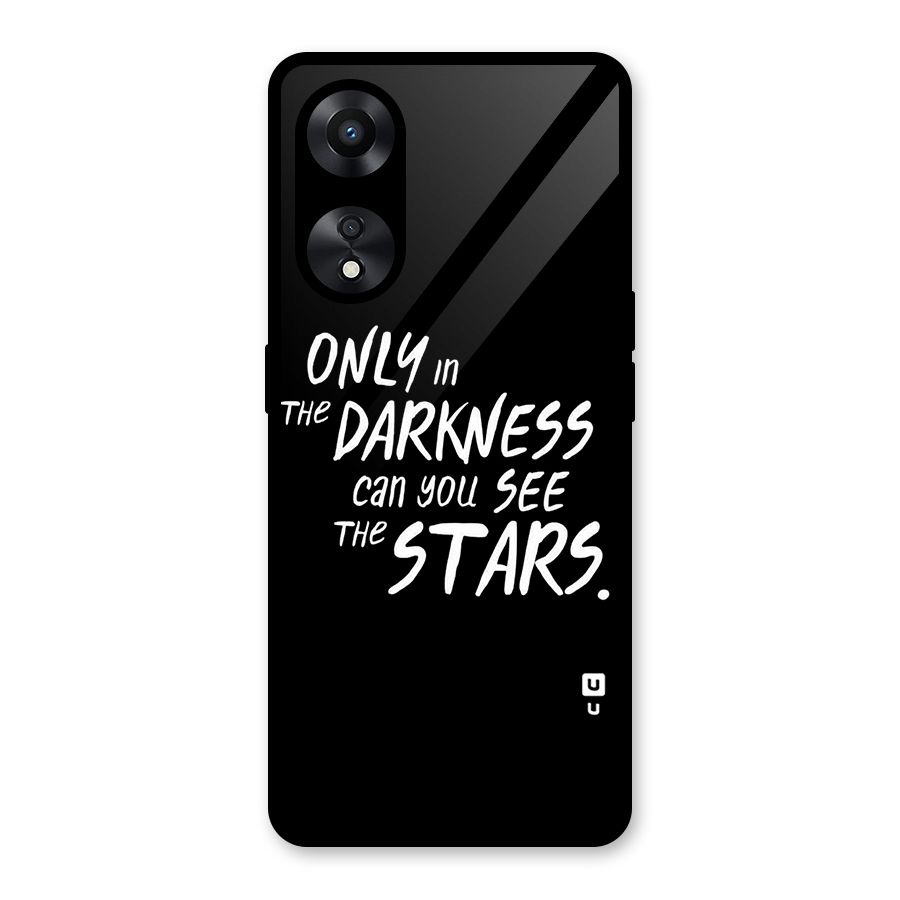 Darkness and the Stars Glass Back Case for Oppo A78