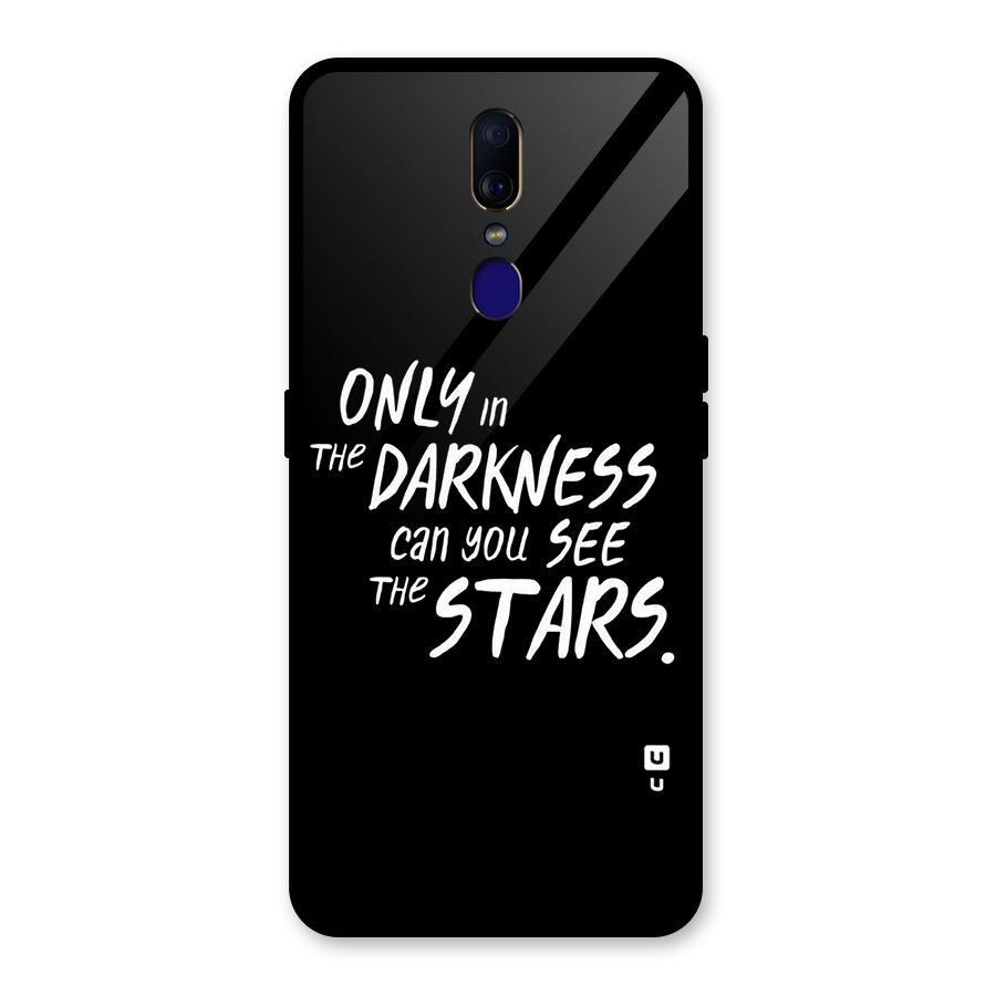 Darkness and the Stars Glass Back Case for Oppo F11