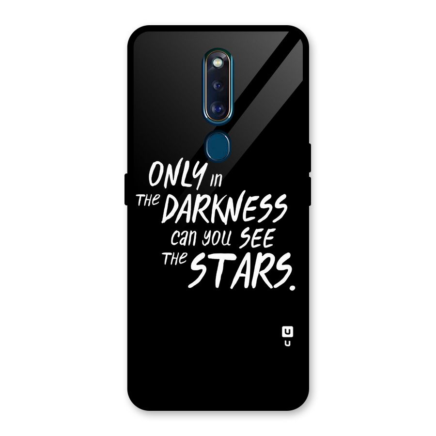 Darkness and the Stars Glass Back Case for Oppo F11 Pro