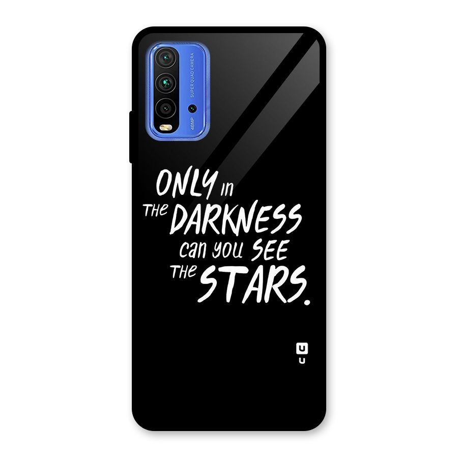 Darkness and the Stars Glass Back Case for Redmi 9 Power