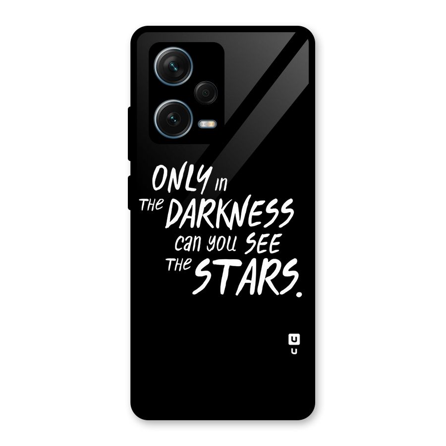 Darkness and the Stars Glass Back Case for Redmi Note 12 Pro Plus 5G