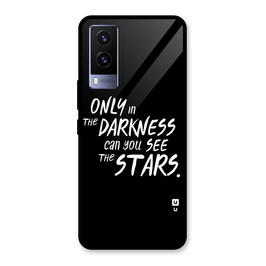 Darkness and the Stars Glass Back Case for Vivo V21e 5G