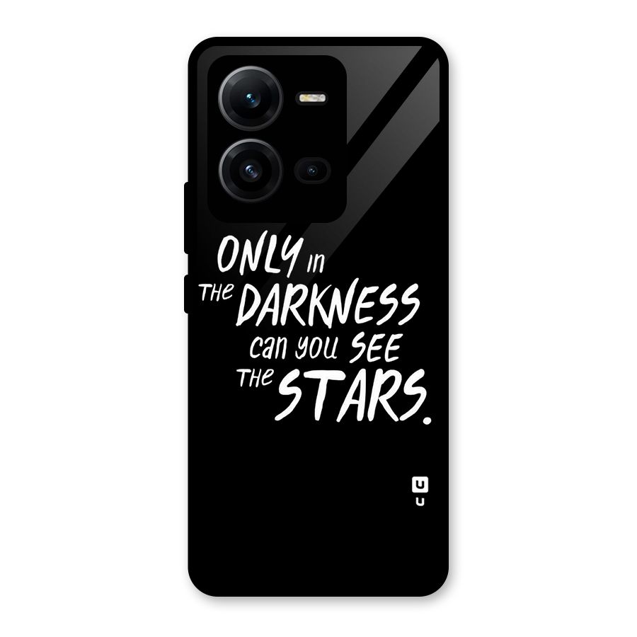 Darkness and the Stars Glass Back Case for Vivo V25