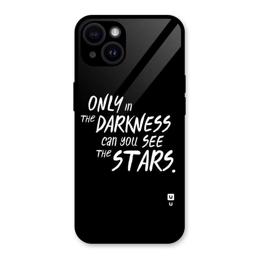 Darkness and the Stars Glass Back Case for iPhone 14