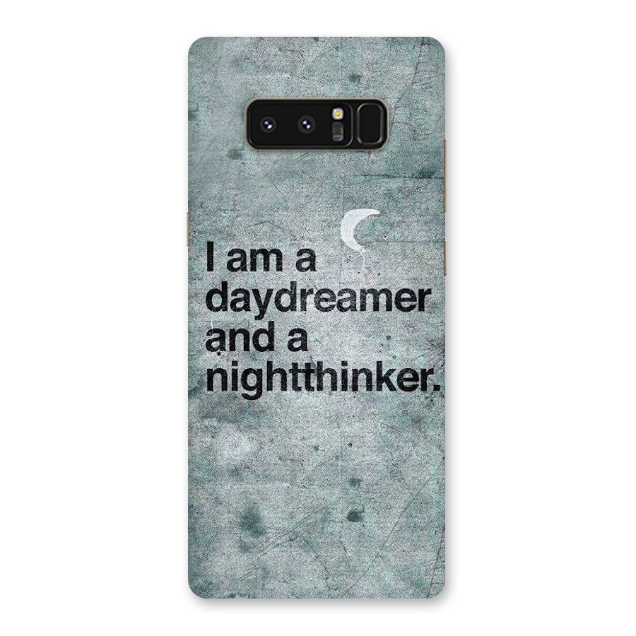 Day Dreamer Night Thinker Back Case for Galaxy Note 8