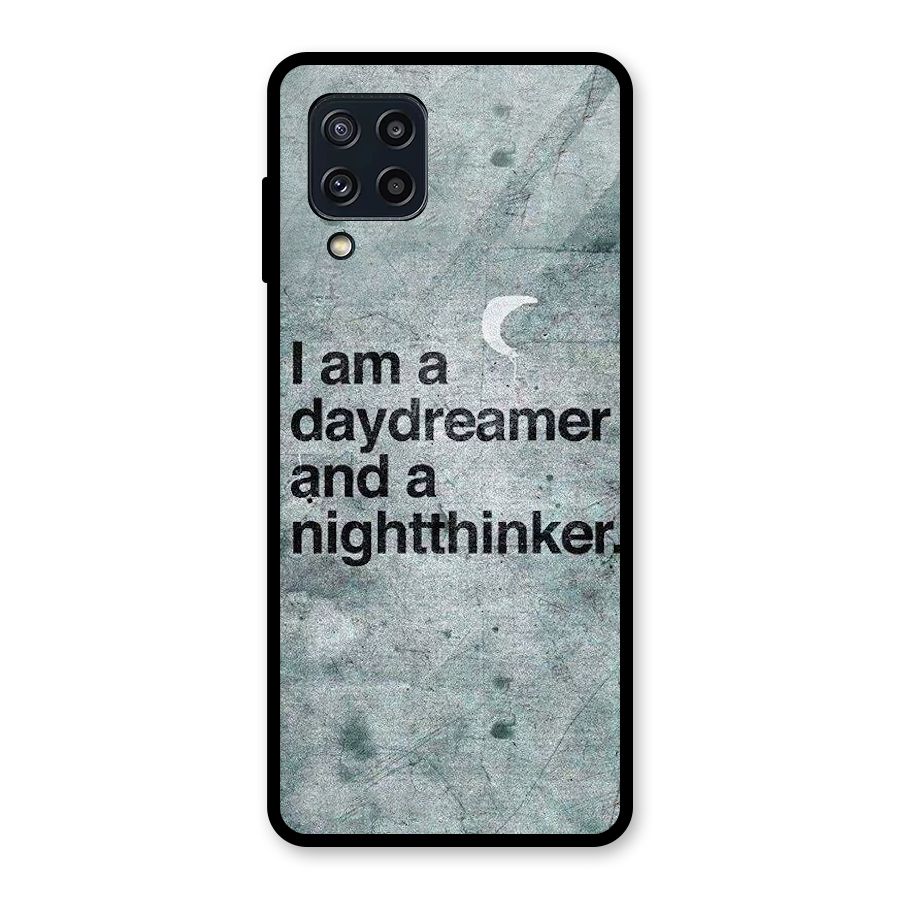 Day Dreamer Night Thinker Glass Back Case for Galaxy M32