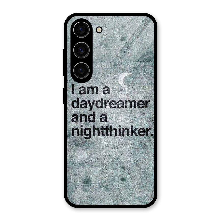 Day Dreamer Night Thinker Glass Back Case for Galaxy S23