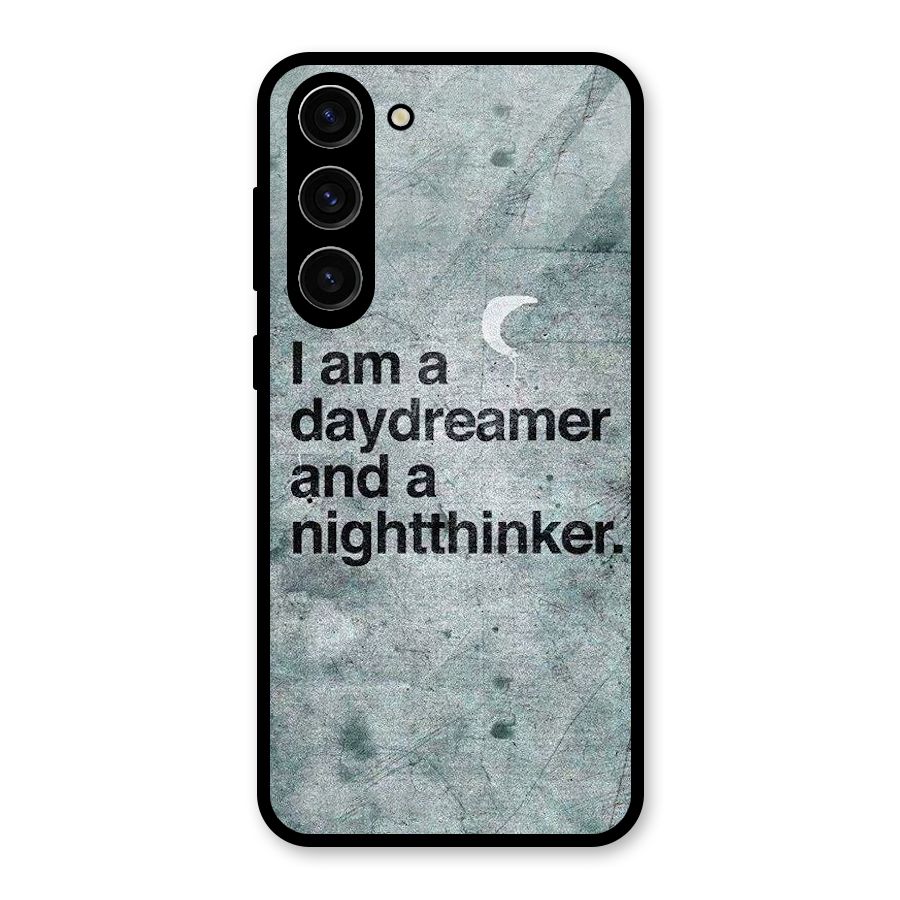 Day Dreamer Night Thinker Glass Back Case for Galaxy S23 Plus