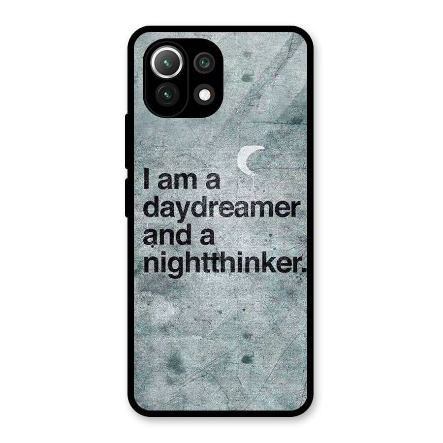 Day Dreamer Night Thinker Glass Back Case for Mi 11 Lite NE 5G
