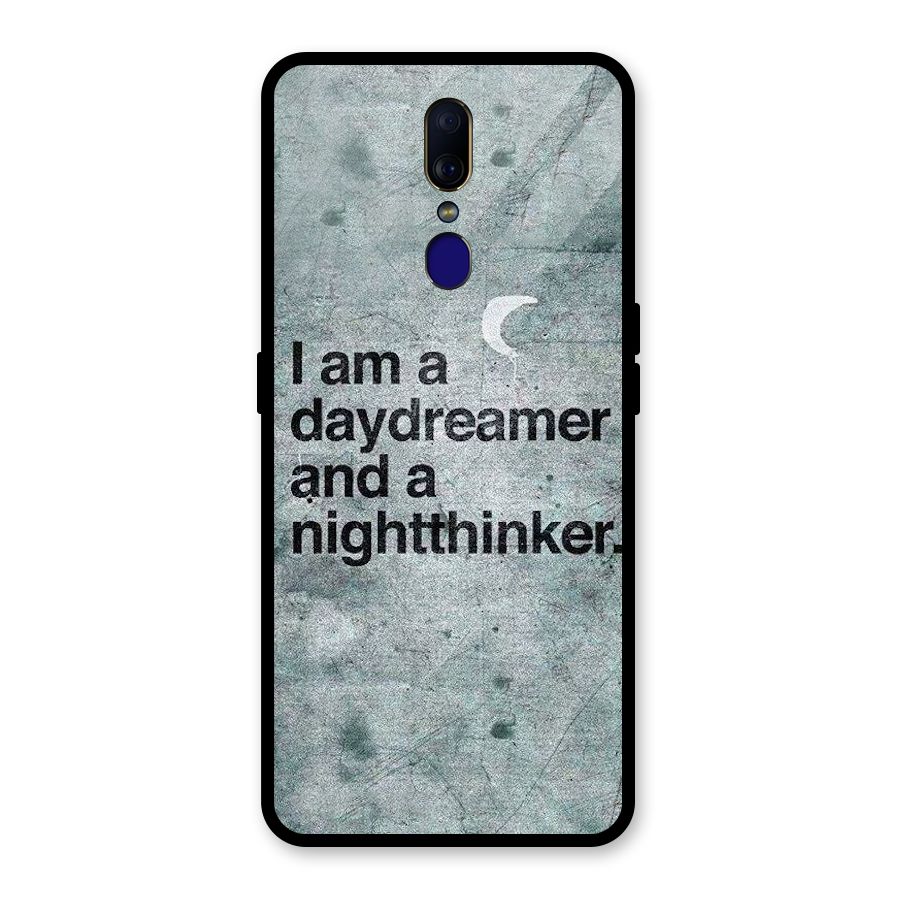 Day Dreamer Night Thinker Glass Back Case for Oppo F11