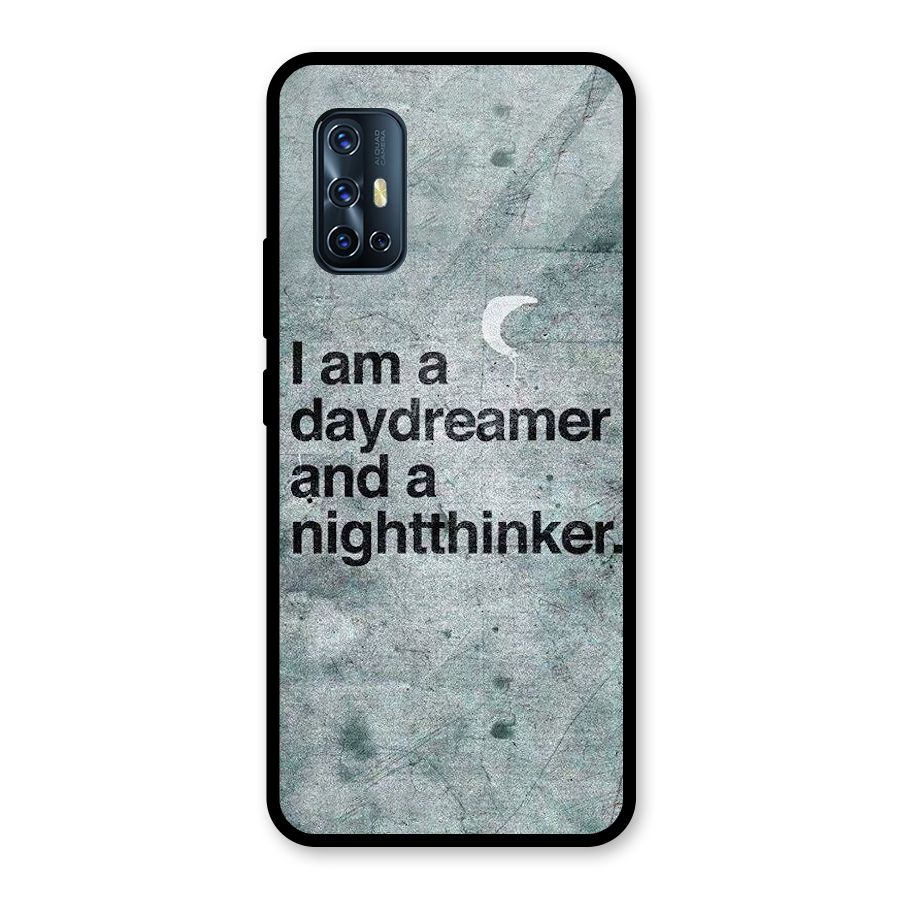 Day Dreamer Night Thinker Glass Back Case for Vivo V17
