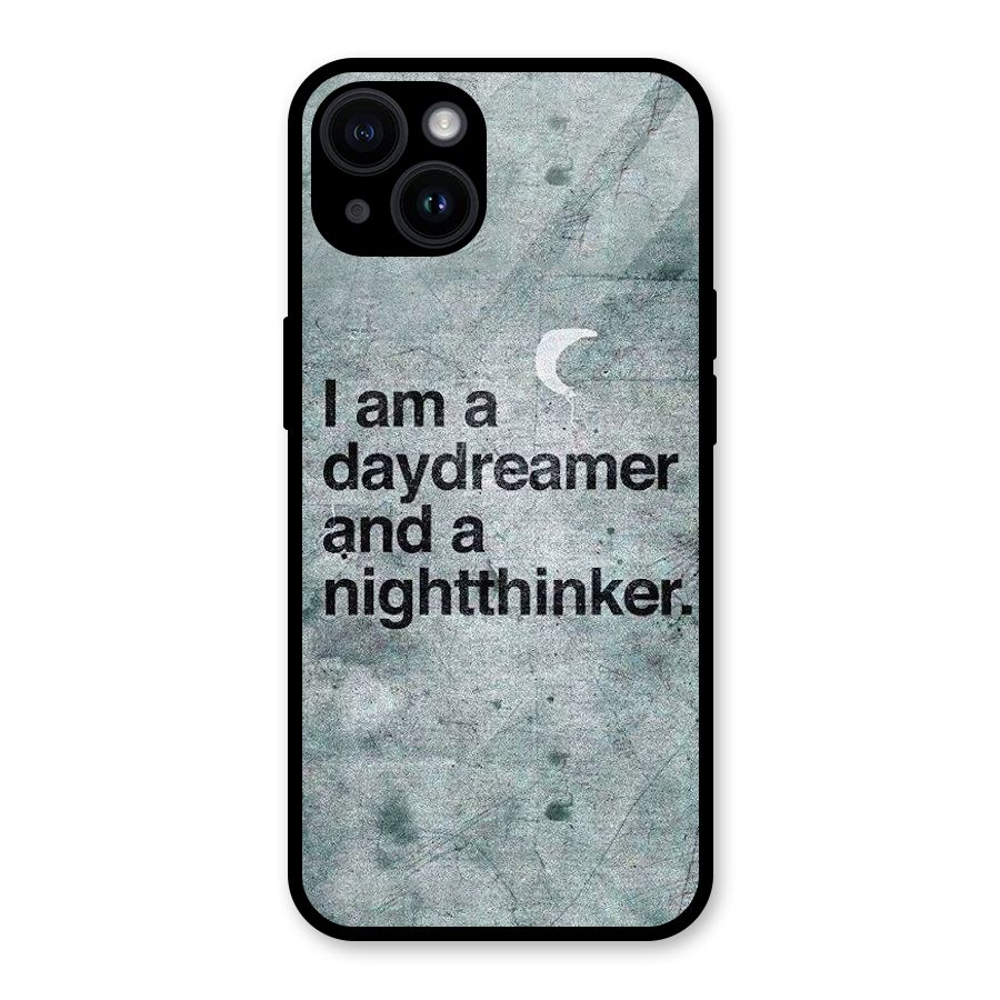 Day Dreamer Night Thinker Glass Back Case for iPhone 14