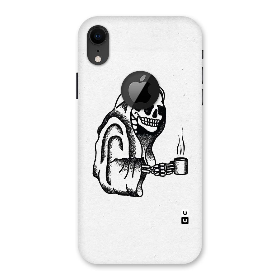 Dead But Coffee Back Case for iPhone XR Logo Cut