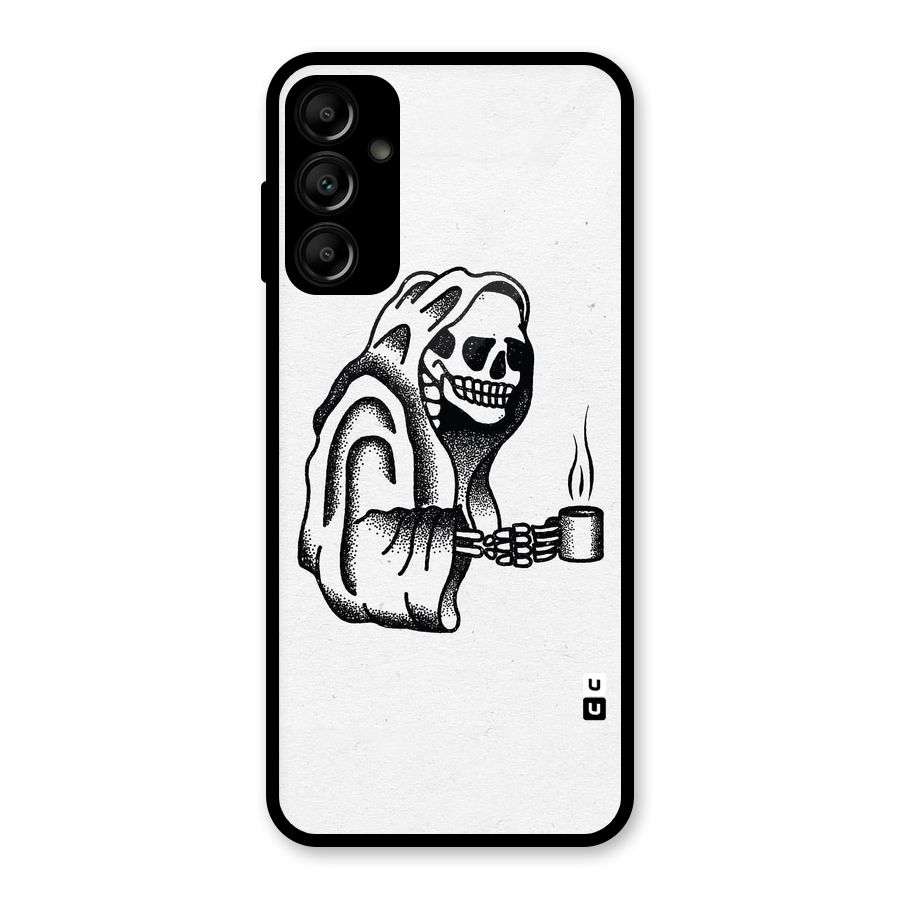 Dead But Coffee Glass Back Case for Galaxy A14 5G