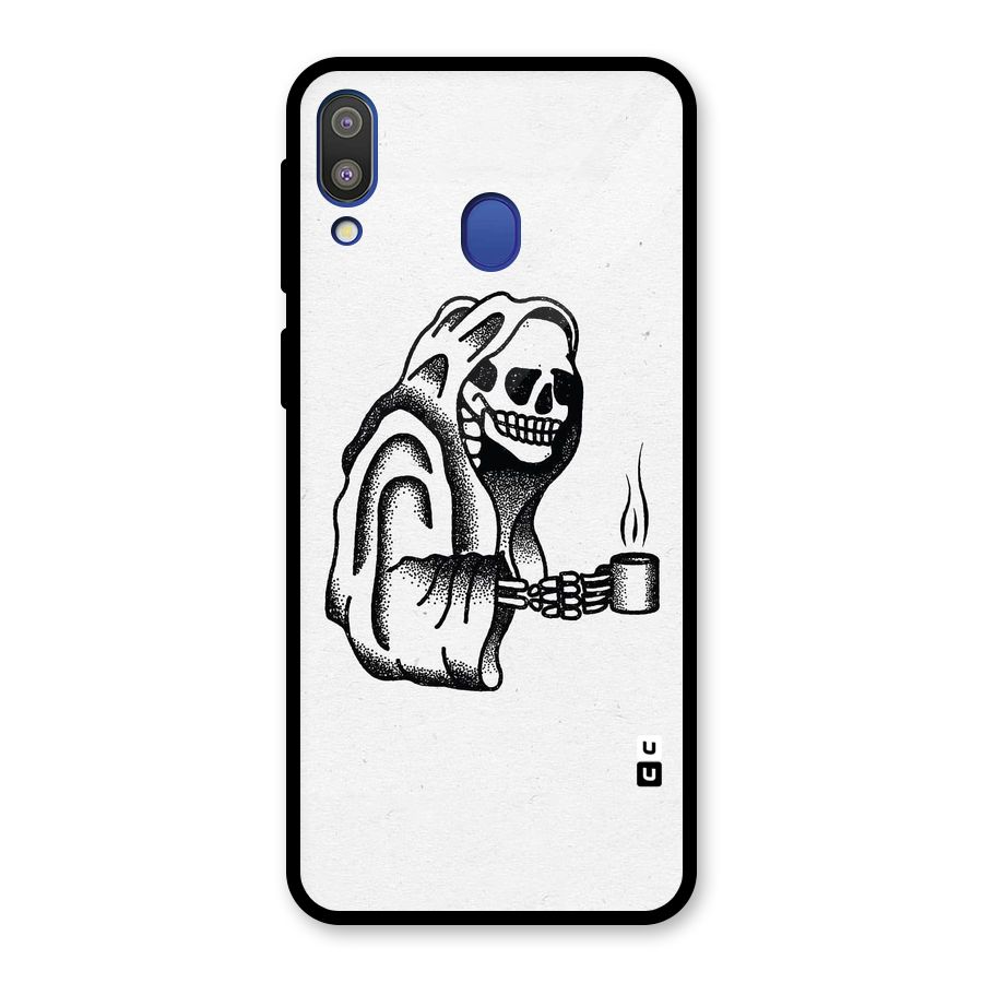 Dead But Coffee Glass Back Case for Galaxy M20