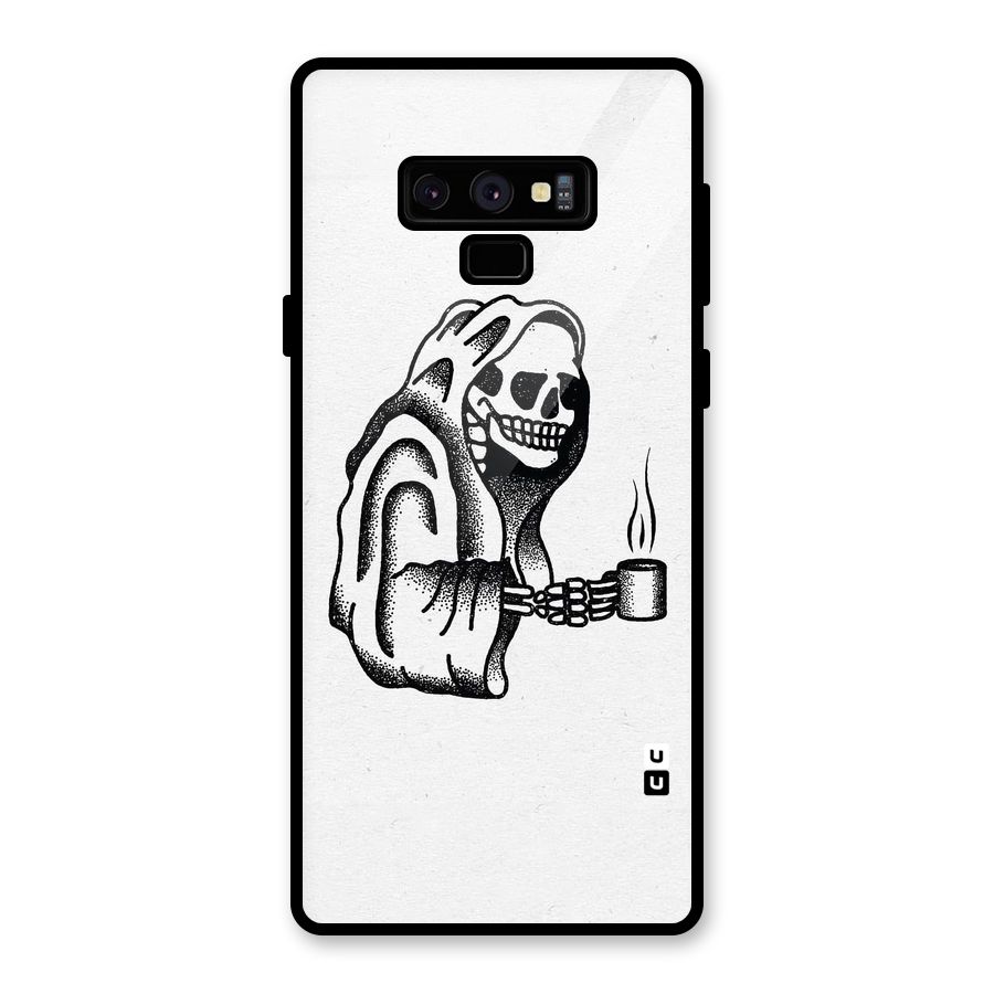 Dead But Coffee Glass Back Case for Galaxy Note 9