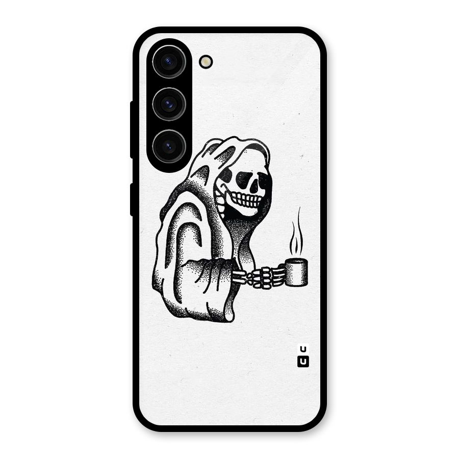 Dead But Coffee Glass Back Case for Galaxy S23