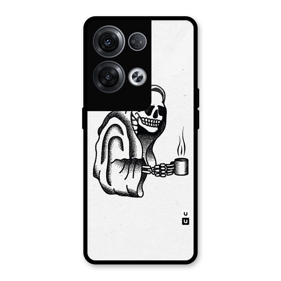 Dead But Coffee Glass Back Case for Oppo Reno8 Pro 5G