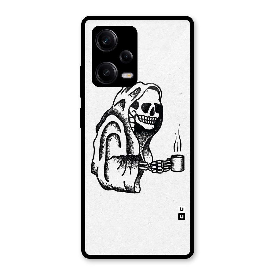 Dead But Coffee Glass Back Case for Redmi Note 12 Pro