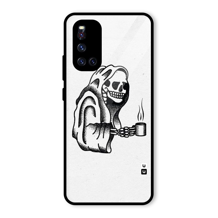 Dead But Coffee Glass Back Case for Vivo V19