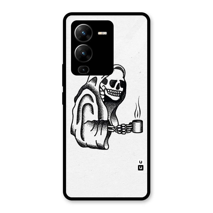 Dead But Coffee Glass Back Case for Vivo V25 Pro
