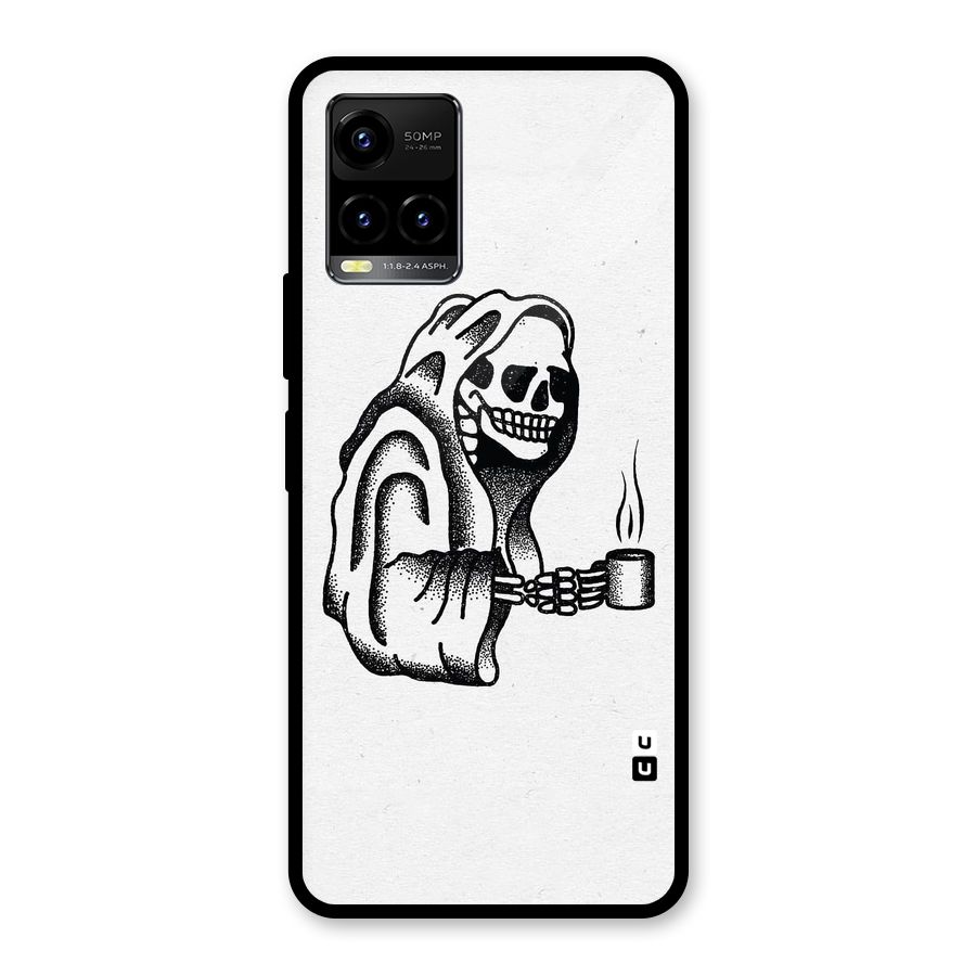 Dead But Coffee Glass Back Case for Vivo Y21T