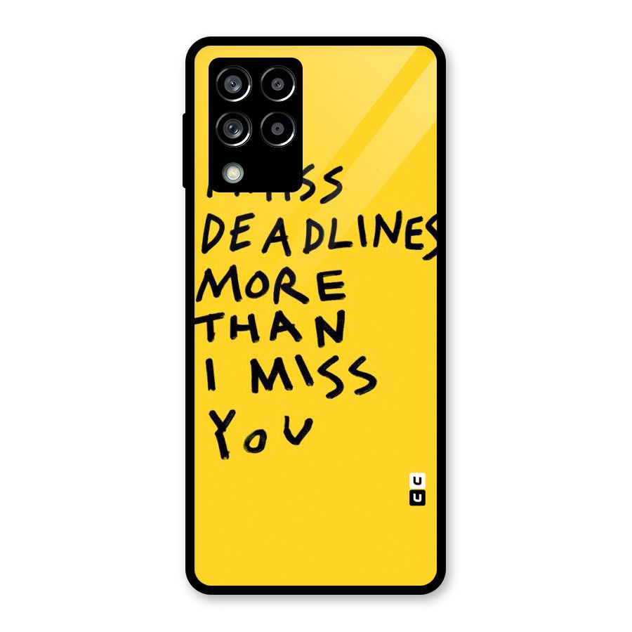 Deadlines Glass Back Case for Galaxy M53 5G