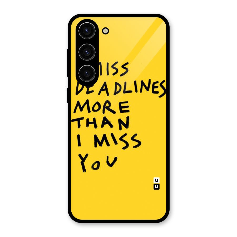 Deadlines Glass Back Case for Galaxy S23 Plus