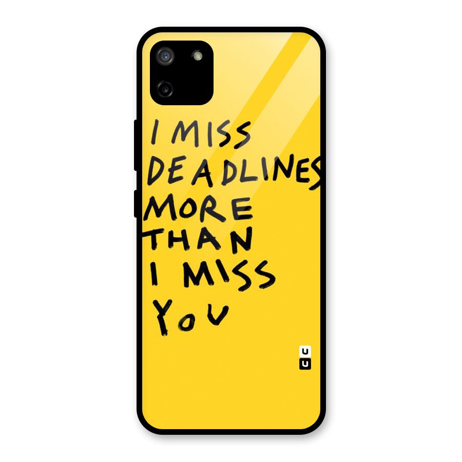 Deadlines Glass Back Case for Realme C11