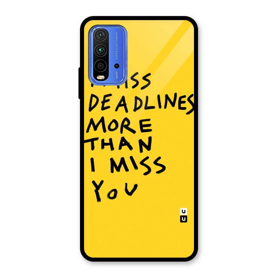 Deadlines Glass Back Case for Redmi 9 Power