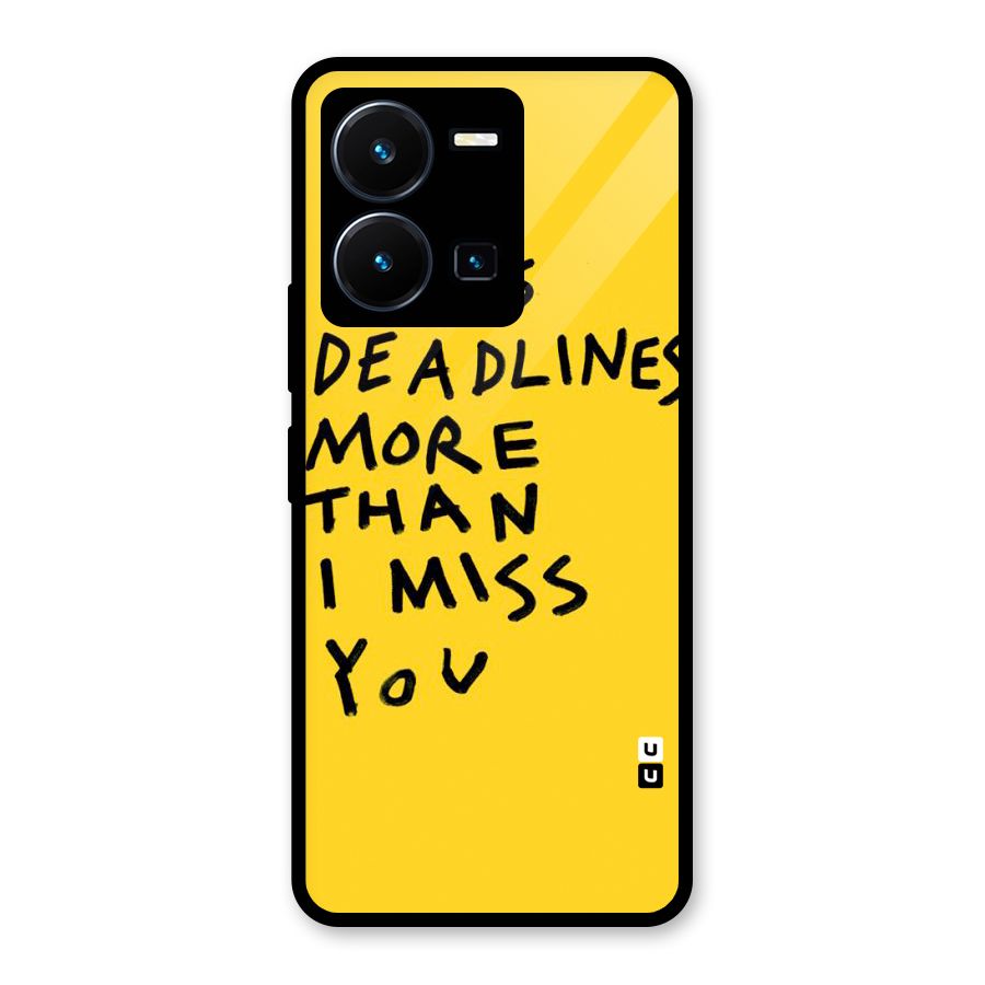 Deadlines Glass Back Case for Vivo Y35